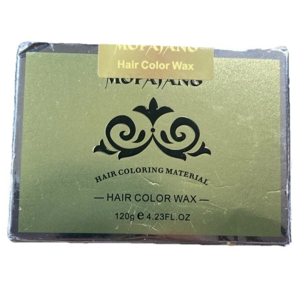 MOFAJANG Color Hair Wax Dye Temporary  Hair Wax Orange 120 Grams